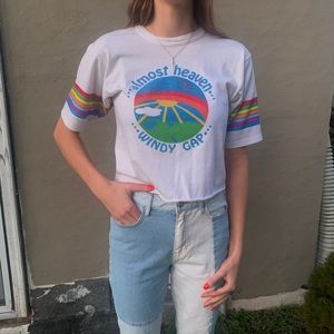 White&rainbow t-shirt
